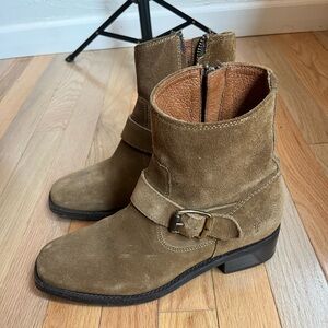 frye john addison boots hannah engineer tan boots 7.5